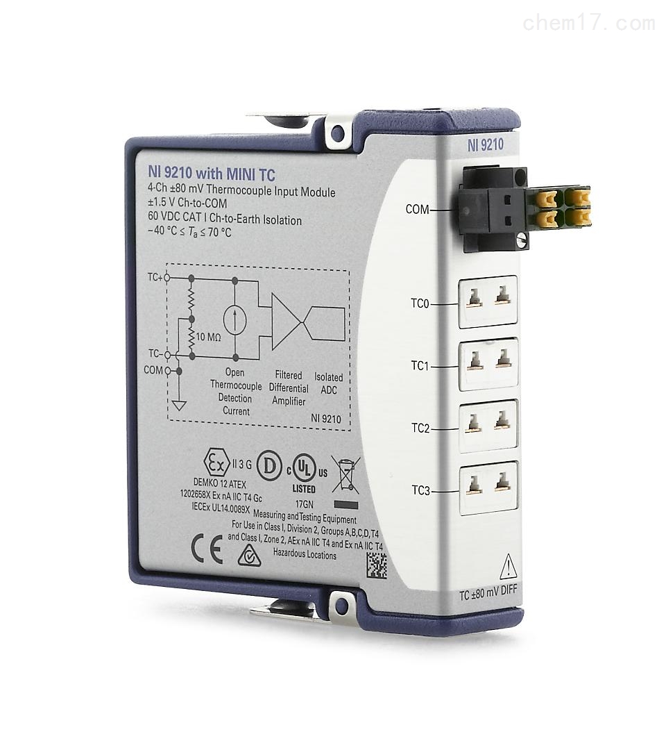 美国NI C系列温度采集输入 NI-9212 